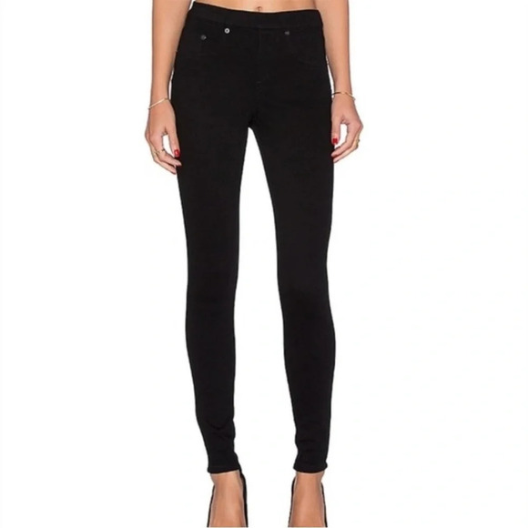 Spanx Jean-ish Twill Jegging Legging in Solid Very Black Size M - Picture 1 of 8